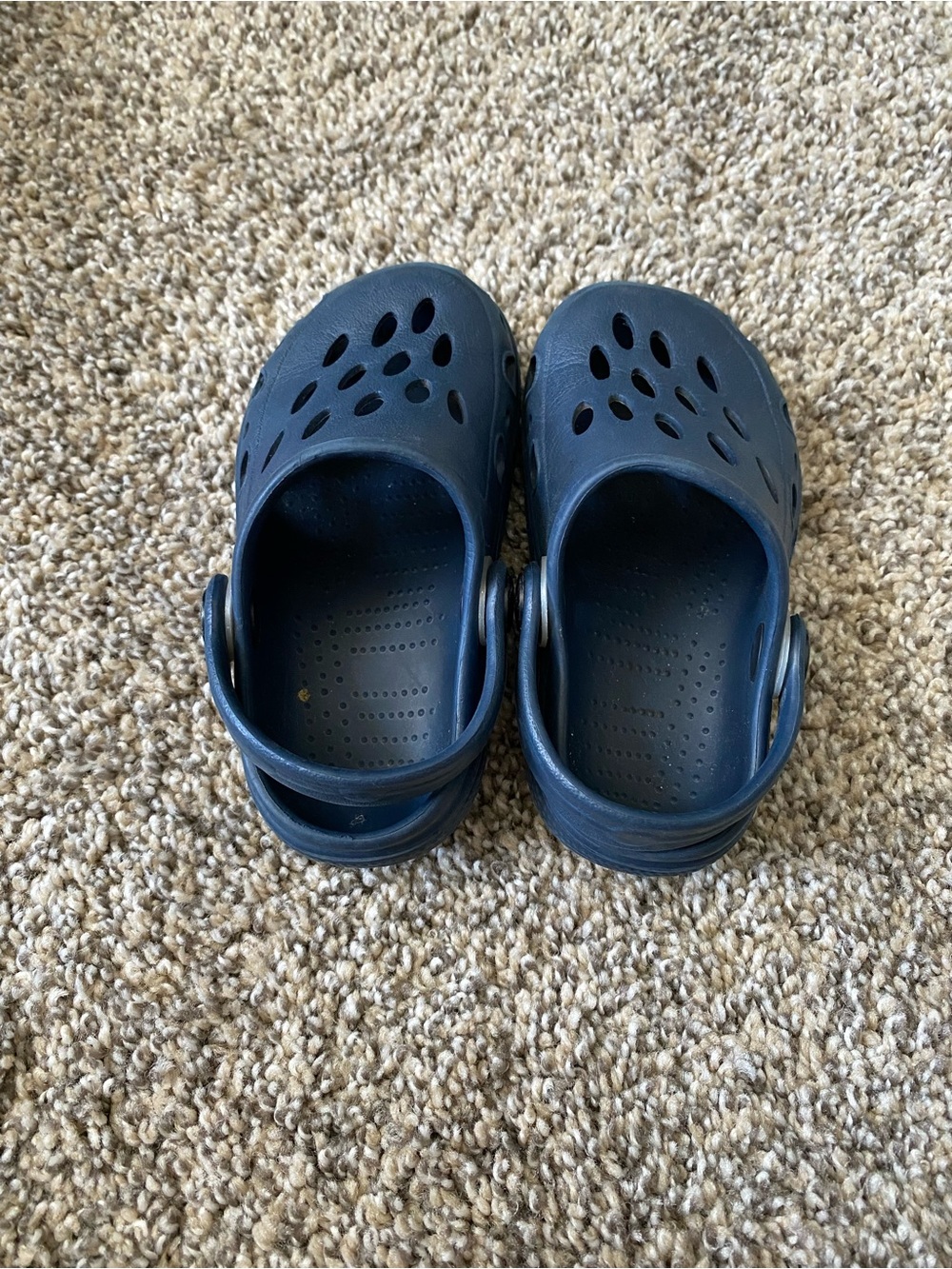 Crocs - Kids Navy Blue Slip-On Clog Shoes - Size 6/7